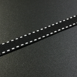 Crafting Ribbon (per metre) Dash Trim - Black
