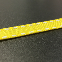 Crafting Ribbon (per metre) Dash Trim - Yellow