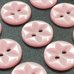 Baby Star Buttons Pink (14mm/22L)