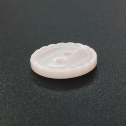Pink Bead Edge Buttons (15mm/24L)