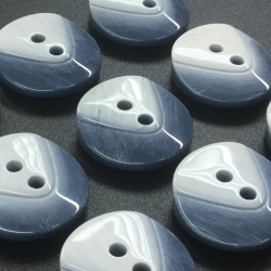 Chunky Flash Buttons Blue/White (18mm/28L)