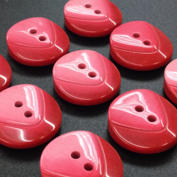 Red Chunky Flash Buttons (20mm/32L)