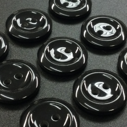 Black Easy Match Buttons (18mm/28L)	