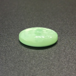 Green Floral Damask Buttons (15mm/24L)	
