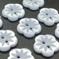 Small Flower Buttons Baby Blue (12mm/20L)