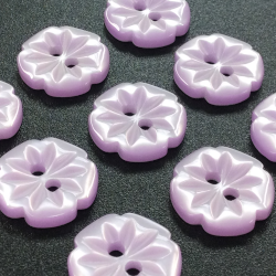 Purple Cut Flower Buttons (15mm/24L)