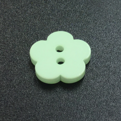 Small Flower Buttons Mint Green (15mm/24L)