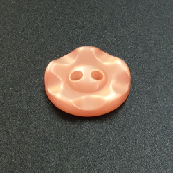 Flower Fruit Gum Buttons Dark Peach (16mm/26L)