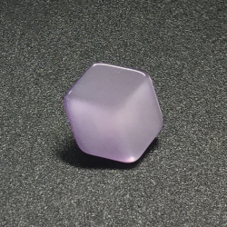 Hexagonal Buttons Lilac (15mm/24L)