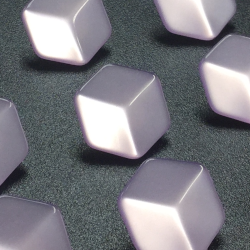 Hexagonal Buttons Lilac (15mm/24L)
