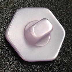 Hexagonal Buttons Lilac (15mm/24L)