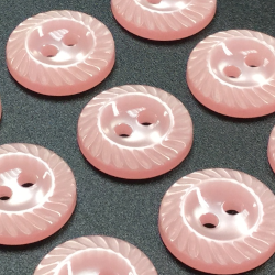 Small Milled Edge Buttons Pink (14mm/22L)