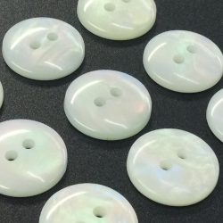 Duck Egg Blue Mother of Pearl Buttons (15mm/24L)