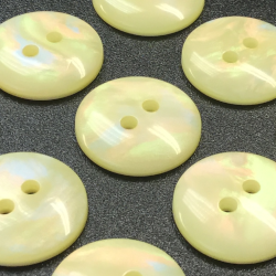 Mother of Pearl Buttons Yellow (15mm/24L)