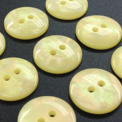 Lemon Mother of Pearl Buttons (18mm/28L)