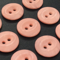 Peach Oval Buttons (15mm/24L)