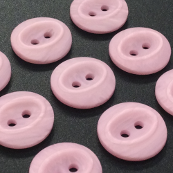 Pink Oval Buttons (15mm/24L)