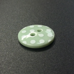 Green Pastel Spots Buttons (15mm/24L)