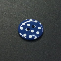 Blue Pastel Spots Buttons (18mm/28L)