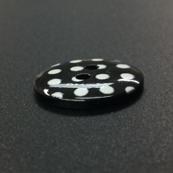 Black Pastel Spots Buttons (18mm/28L)