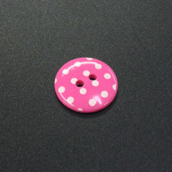 Pink Pastel Spots Buttons (18mm/28L)