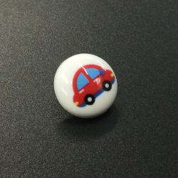 White Toggle Buttons (15mm/24L) Car