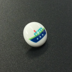 White Toggle Buttons (15mm/24L) Ship