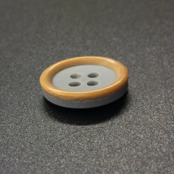 Grey Painted Wooden Buttons (15mm/24L)
