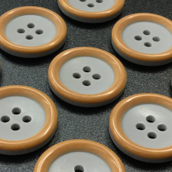 Painted Wooden Buttons Grey (20mm/32L)