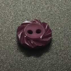 Swirl Edge Buttons Burgundy (15mm/24L)