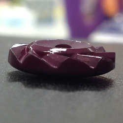 Swirl Edge Buttons Burgundy (15mm/24L)