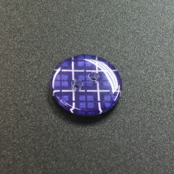 Tartan Buttons Dark Blue (15mm/24L)