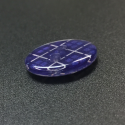 Tartan Buttons Dark Blue (15mm/24L)