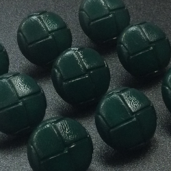 Dark Green Football Buttons (15mm/24L)