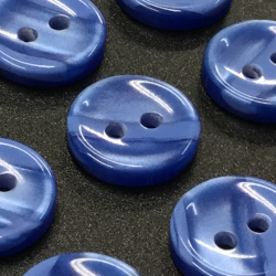 Lined Buttons (12mm/20L) Royal Blue