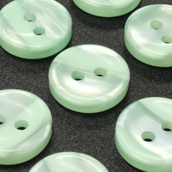 Lined Buttons Mint Green (12mm/20L)