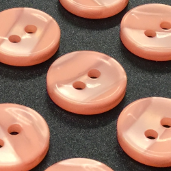 Lined Buttons Peach (12mm/20L)