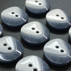 Chunky Flash Buttons Blue/White (20mm/32L)