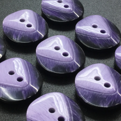 Chunky Flash Buttons Purple/Black (20mm/32L)
