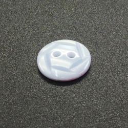 Cut Rose Buttons Baby Blue (15mm/24L)