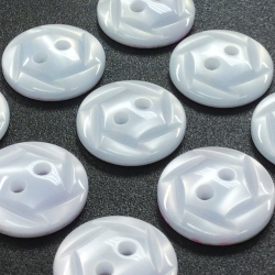Cut Rose Buttons Baby Blue (15mm/24L)