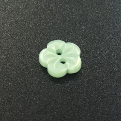 Small Flower Buttons Mint Green (12mm/20L)