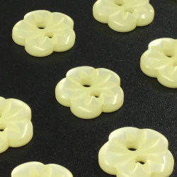 Cut Flower Buttons Lemon (12mm/20L)