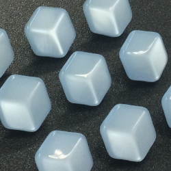 Hexagonal Buttons (11mm/18L) Blue