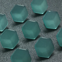 Hexagonal Buttons (11mm/18L) Green