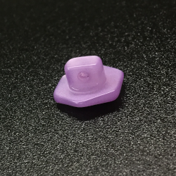 Hexagonal Buttons (11mm/18L) Purple