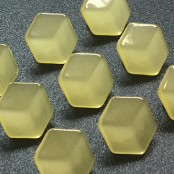 Hexagonal Buttons (11mm/18L) Yellow