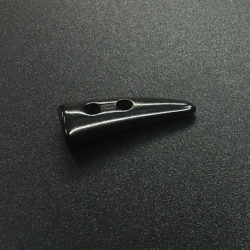 Horn Buttons Black (32mm x 14mm)