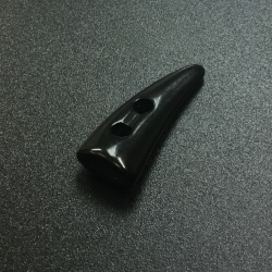 Horn Buttons Black (32mm x 14mm)