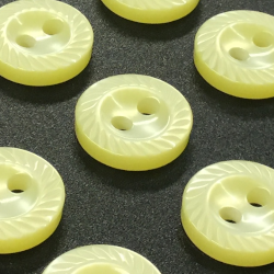 Small Milled Edge Buttons Lemon (11mm/18L)